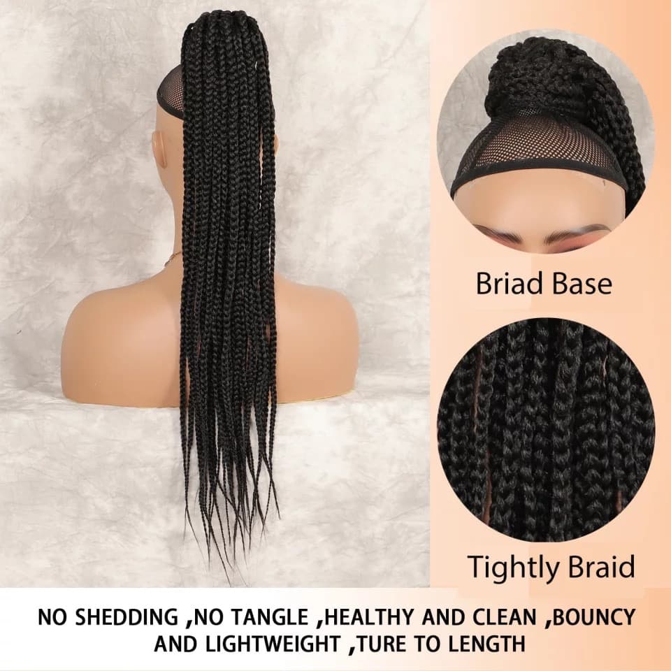 Braided detachable ponytail